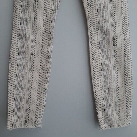 MOTHER Looker Ankle Fray Slipstream in Silver Strand Slim Jeans Sz 24 - Picture 10 of 15